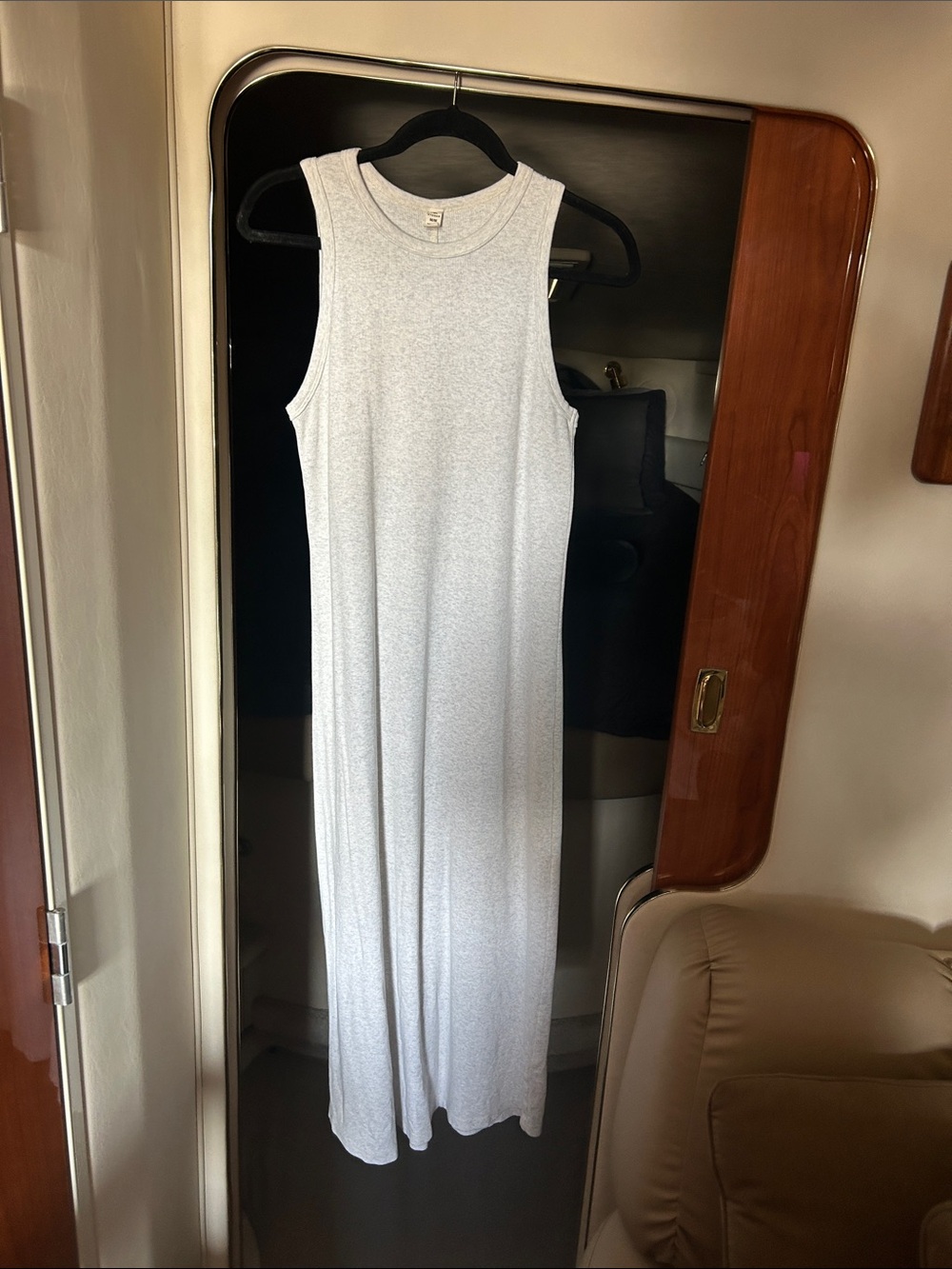 Kyodan Sleeveless Maxi Dress in Light Gray